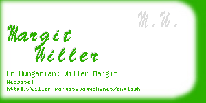 margit willer business card